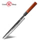 Grandsharp Handmade Forged San Mai Steel Kitchen Chef Knife Set with Mkuruti Wood Handle