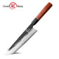 Grandsharp Handmade Forged San Mai Steel Kitchen Chef Knife Set with Mkuruti Wood Handle