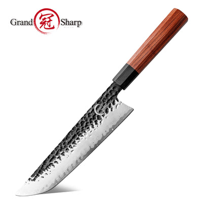 Grandsharp Handmade Forged San Mai Steel Kitchen Chef Knife Set