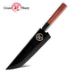 Grandsharp 8 Inch Kitchen Sakimaru Knife Handmade AUS10 Steel Sakimaru Knives Meat Cutting with Mkuruti Wood Handle