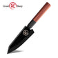 Grandsharp 4 Inch Handmade Forged AUS10 Kitchen Paring Knife With Mkuruti Wood Handle