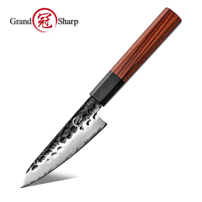 Grandsharp Handmade Forged San Mai Steel Kitchen Chef Knife Set