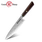 Grandsharp Ebony Handle 10Cr15CoMoV Damascus Utility Knife