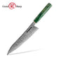 Grandsharp Green Handle Damascus Chef Gyuto Knife
