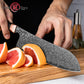 Grandsharp 7 Inch 67 Layers Damascus Steel Kitchen Santoku Knife Japanese Black Kitchen Chef Santoku Knife Carbon Fiber Handle