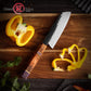 Grandsharp Handmade Forged Kitchen Santoku Knife Modern AUS10 Steel Santoku Knives Cutting with Solidified Wood Handle