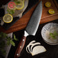 7.5" Damascus AUS10 Steel 67 Layers High Carbon Steel Razor Sharp Kitchen Best Chefs Knife with Africa Rose Wood Handle
