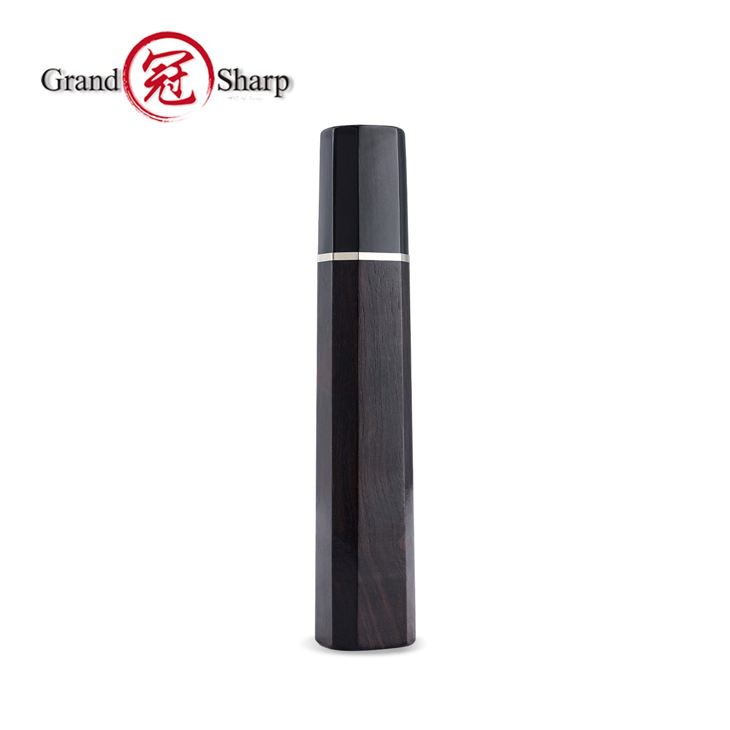 Grandsharp DIY Handle of Part Tang Knife Ebony Wood Buffalo Horn Desert Ironwood Handle Bars