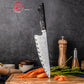 Grandsharp Premium 8 Inch Chef Knife 67 Layers Damascus Steel Carbon Fiber Gold-foil Resin Handle