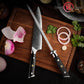 Professional High Carbon Stainless Steel Rod Kitchen Knife Sharpener with Black Glassfiber Handle