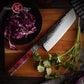 7 Inch Kitchen Nakiri Knife AUS10 Steel Handmade Nakiri Kitchen Chef Knives High Carbon Nakiri Knife with Wood Handle