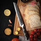 Grandsharp 8-inch Damascus Premium Bread Knife 67-layer Stainless Steel Serrated Cake Bread Knife with Black Handle