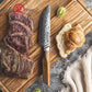 Grandsharp 67 Layers Damascus Steel Japanese Steak Knife High Quality Aus10 Core Steak Meat Knives with Africa Rose Wood Handle