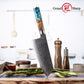 6.7 Inch Kitchen Knife Chopping Cleaver Resin Stabilized Handle 67 Layers Meat Butcher Knives Damascus Steel Chef Cleaver Knives