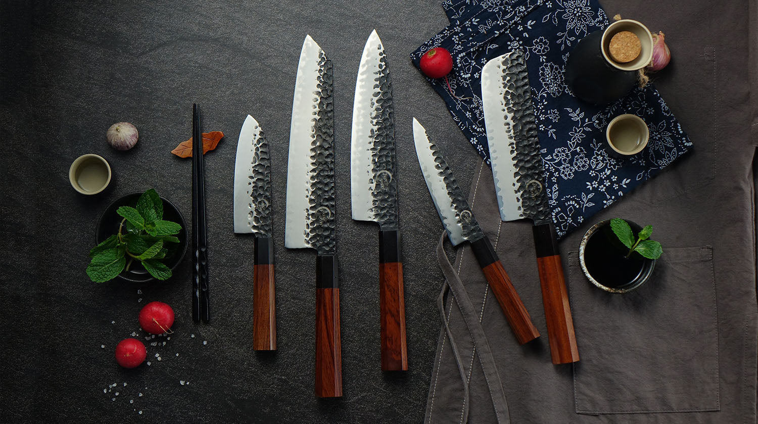 Grandsharp Handmade Kitchen Knives Japanese Steel Chef's Knife Forged –  grandsharp-knives