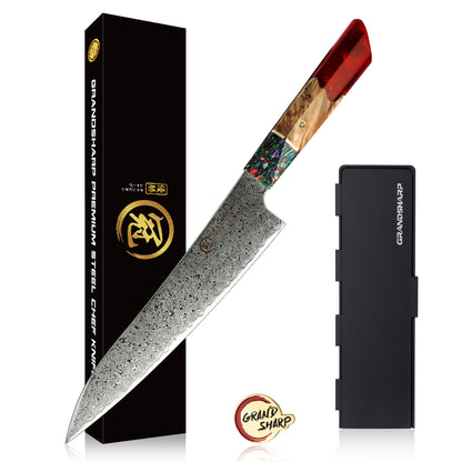 Grandsharp 10Cr15CoMoV Damascus Gyuto Chef Knife
