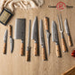 Grandsharp Custom Olive Wood Handle Damascus Kitchen Knife Collection