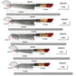 Grandsharp 10Cr15CoMoV Damascus Kitchen Knife Collection