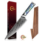Grandsharp Abalone Shell Handle AUS10 Damascus Pro Kitchen Chef Knife