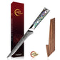 Grandsharp Abalone Shell Handle AUS10 Damascus Kitchen 5.5"Boning Knife