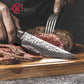 Grandsharp 67 Layers Damascus Steel Japanese Steak Knife High Quality Aus10 Core Steak Meat Knives with Africa Rose Wood Handle