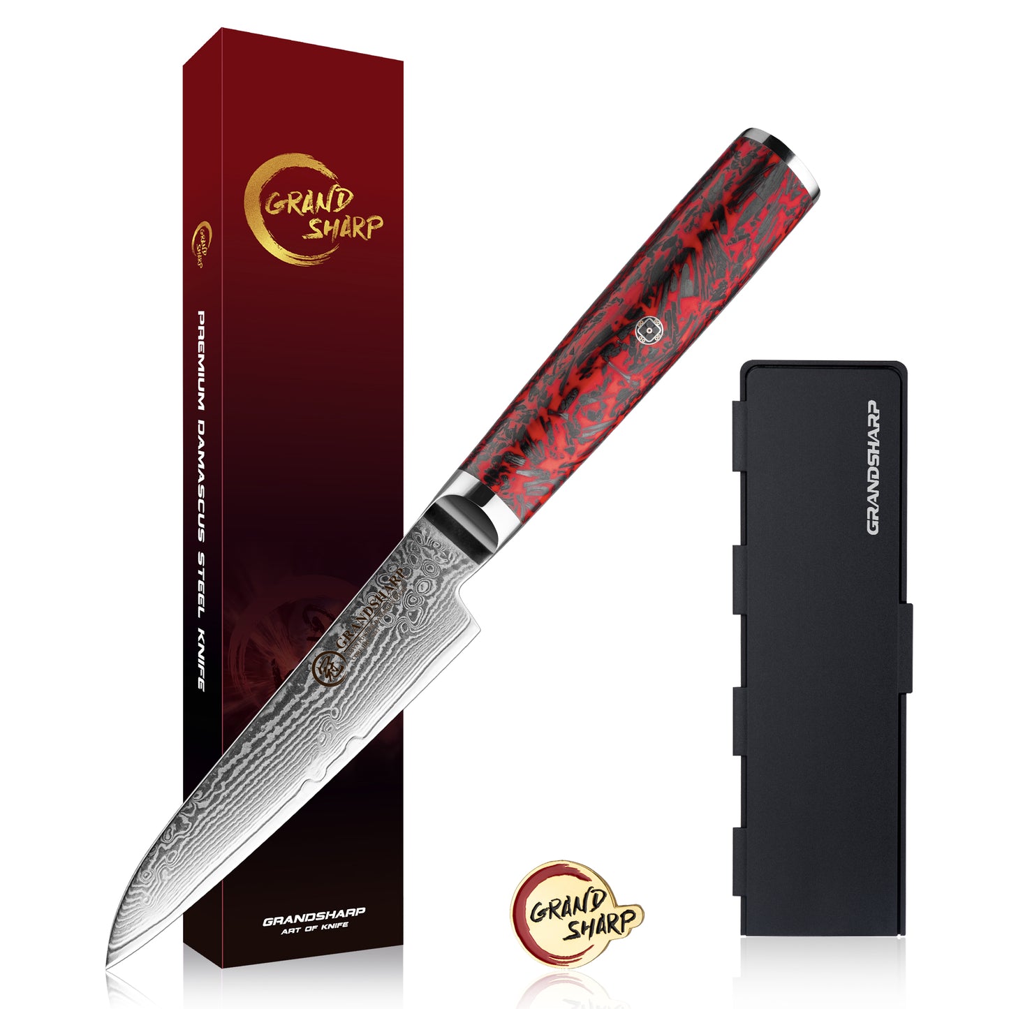 Grandsharp 67 Layers Damascus S35VN Powder Steel Kitchen Chef Knife Set