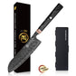 Grandsharp Kitchen Black Chef Knife Set Japanese 67 Layers Damascus Steel Kiritsuke Nakiri Bunka Knives Sets Carbon Fiber Handle