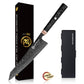 Grandsharp Kitchen Black Chef Knife Set Japanese 67 Layers Damascus Steel Kiritsuke Nakiri Bunka Knives Sets Carbon Fiber Handle