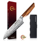 Grandsharp Premium 1-5pcs Damascus Kitchen Knife Set 67 Layers AUS-10 Cutting Core Africa Rose Wood Handle Meat Food Cutter