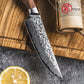 Grandsharp 67 Layers Damascus Steel Japanese Steak Knife High Quality Aus10 Core Steak Meat Knives with Africa Rose Wood Handle