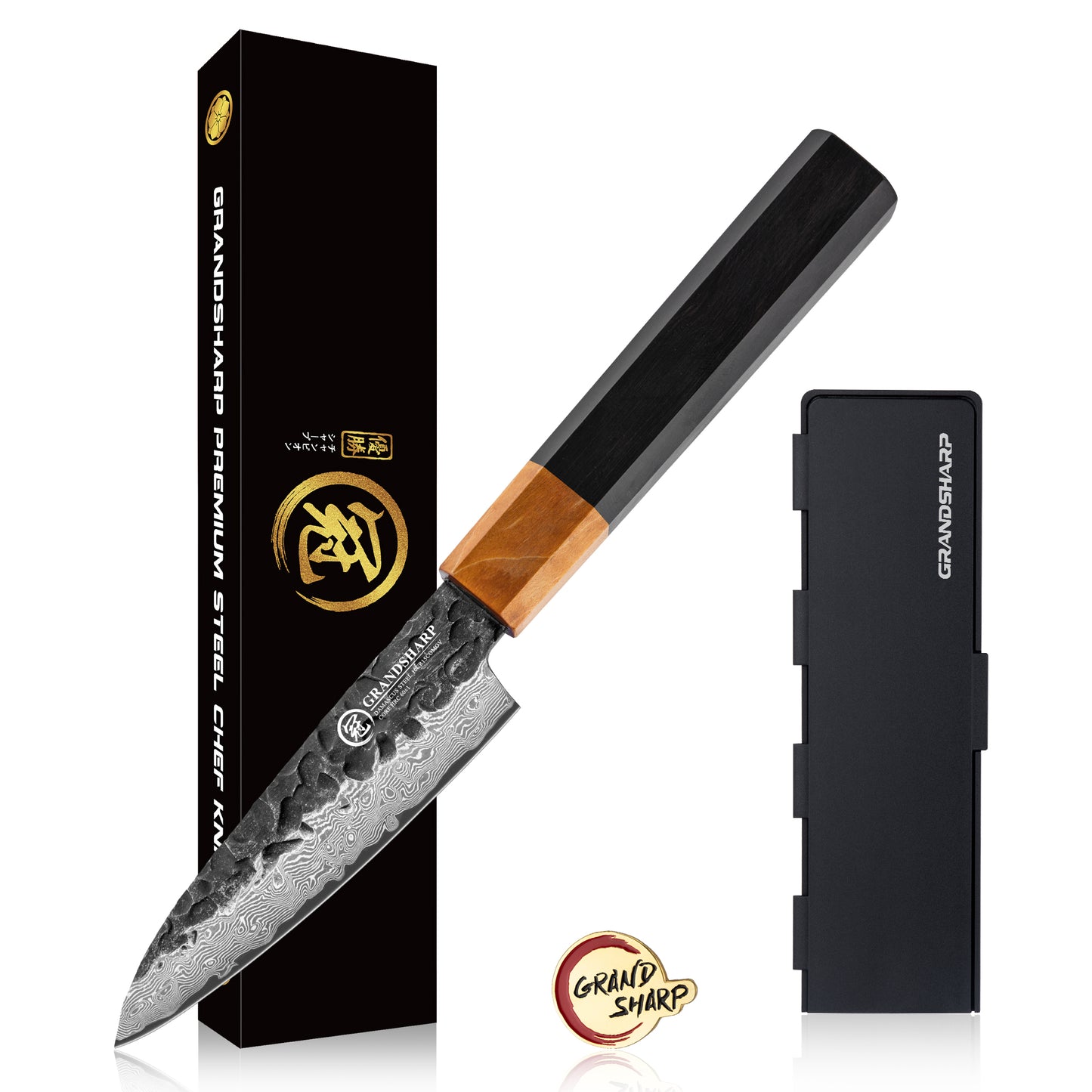 Grandsharp Kitchen Chef Knife Sets 67 Layers Damascus Steel Chef Kiritsuke Santoku Cooking Damascus Knives &Wood Handle