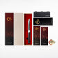 Grandsharp 129 Layers Damascus Steel Paring Knife 4 Inch Kitchen Peeling Small Fruit Knives with Black Carbon Fiber Handle