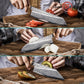 GRANDSHARP Kitchen Knife Set 1-6 Pcs 67 Layers Damascus Steel AUS10 Core Blade Transparent Resin&Wood Handle for Cooking Slicing