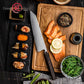 Grandsharp Handmade 5 Layers Clad High Carbon Stainless Steel Kitchen Chef Kiritsuke Knife with Ciricote Wood Handle