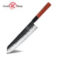 Grandsharp Handmade Forged San Mai Steel Kitchen Chef Knife Set with Mkuruti Wood Handle