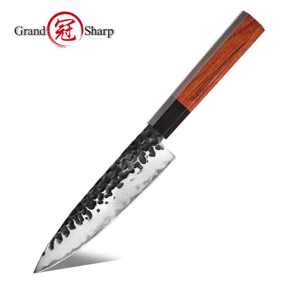 Grandsharp Handmade Forged San Mai Steel Kitchen Chef Knife Set