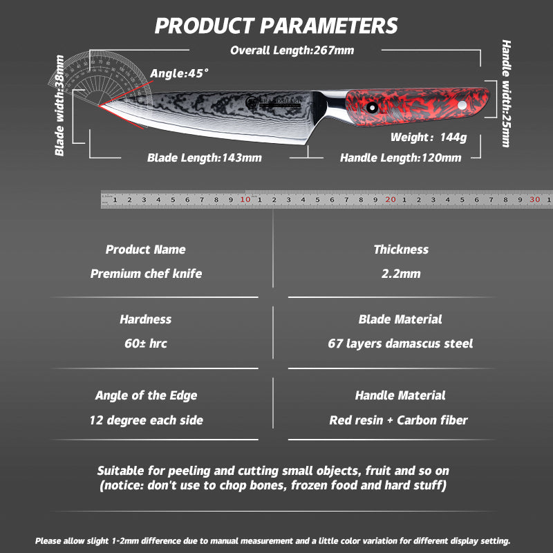 Grandsharp 67 Layers Damascus Utility Knife
