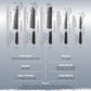 Grandsharp 1-5pcs Kitchen Knife Set 129 Layers 10Cr15MoV Core Damascus Steel Carbon Fiber&Resin Handle For Cutting Fruits Meat