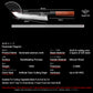 Grandsharp 8 Inch Kitchen Sakimaru Knife Handmade AUS10 Steel Sakimaru Knives Meat Cutting with Mkuruti Wood Handle
