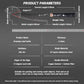 Grandsharp 8'' Kitchen Chef Knife 67 Layers Japanese Damascus Steel Black Chef Kitchen Knives with Black Carbon Fiber Handle