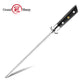 Professional High Carbon Stainless Steel Rod Kitchen Knife Sharpener with Black Glassfiber Handle