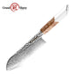 Grandsharp New Design Damascus Santoku Knife