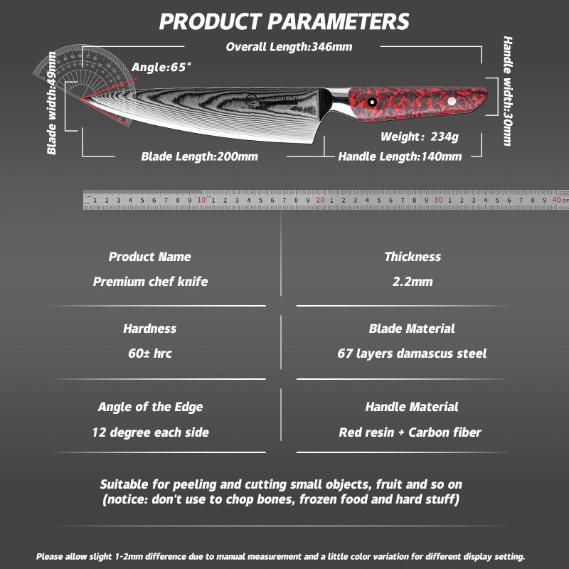 Grandsharp 67 Layers Damascus Chef Knife