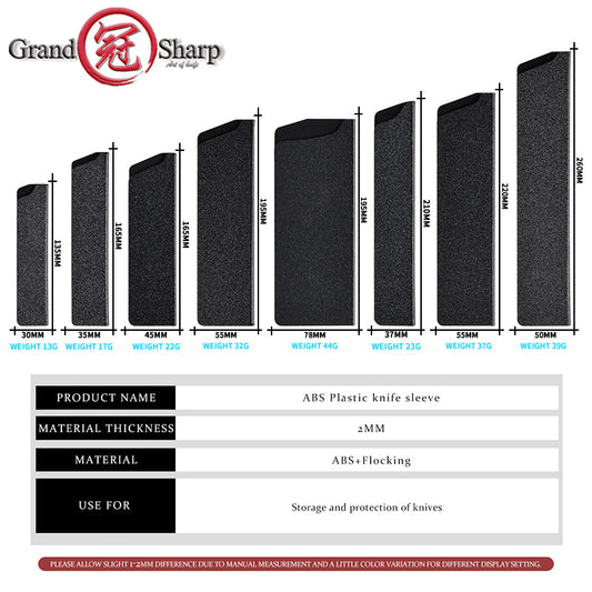 Grandsharp Knife Protector Black ABS Blade Cover