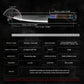 Grandsharp 9'' Chef Knife 67 Layer Damascus Carbon Steel Kitchen Chef Gyuto Knives Cutting Stable Solidfied Wood Handle
