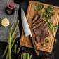 Grandsharp Handmade 5 Layers Clad High Carbon Stainless Steel Kitchen Chef Knife Forged Knives Ciricote Wood Handle