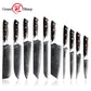 Grandsharp 10Cr15CoMoV damascus chef knife set