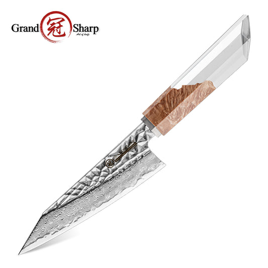 Grandsharp New Design Damascus Garasuki Utility Knife