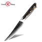 Grandsharp Premium 67 Layers Damascus Stainless Steel Kitchen Chef Knife Sets with Black Carbon Fiber and Gold-foil Resin Handle