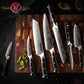 Grandsharp Damascus Knife Set 67 Layers AUS-10 Japanese Damascus Steel Chef Cleaver Boning Kiritsuke Santoku Kitchen Knives